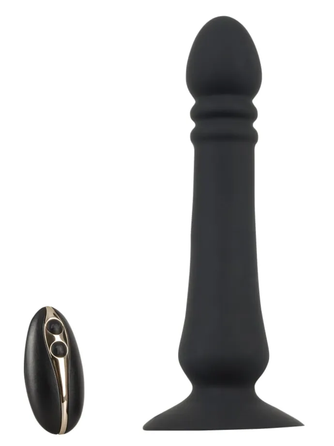 Stoßvibrator Anal thruster in schwarz