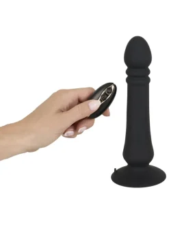 Stoßvibrator Anal thruster in schwarz