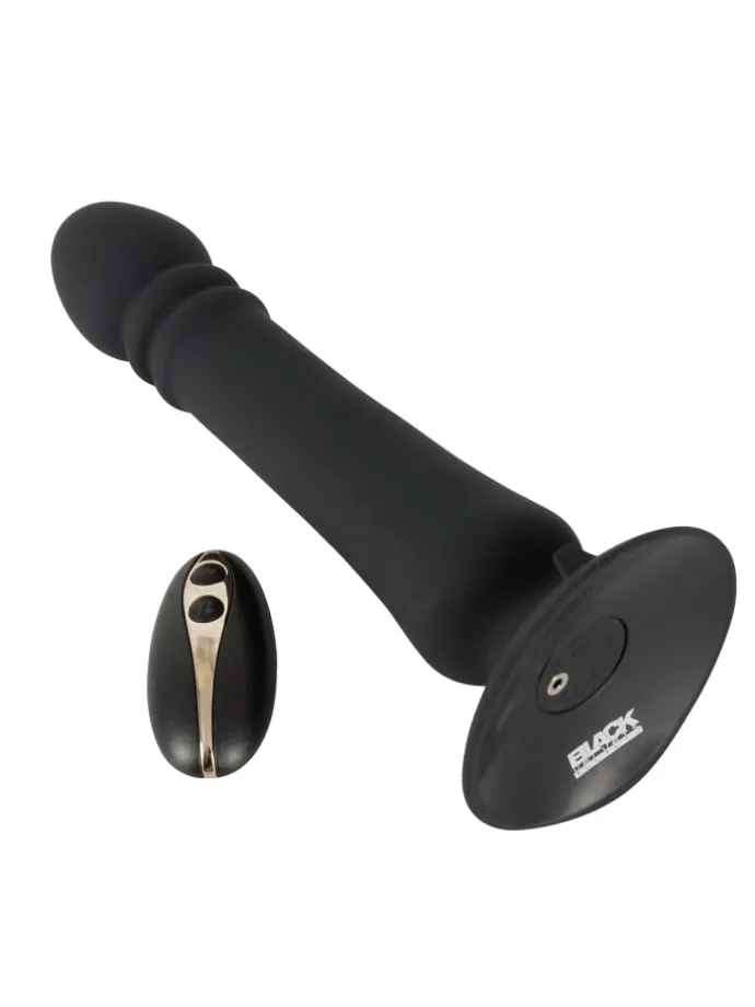 Stoßvibrator Anal thruster in schwarz