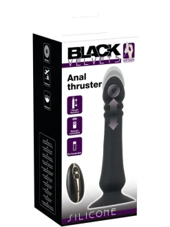 Stoßvibrator Anal thruster in schwarz
