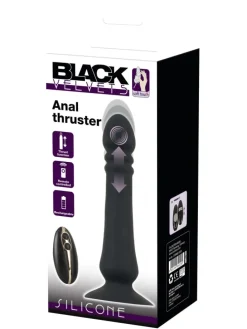 Stoßvibrator Anal thruster in schwarz