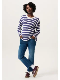 Straight Umstandsjeans Hawa in Light Blue Denim
