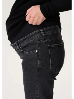 Straight Umstandsjeans in Grey Dark Wash
