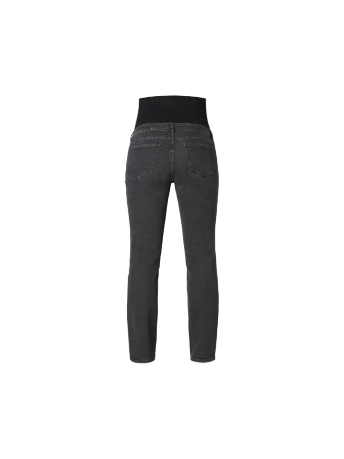 Straight Umstandsjeans in Grey Dark Wash