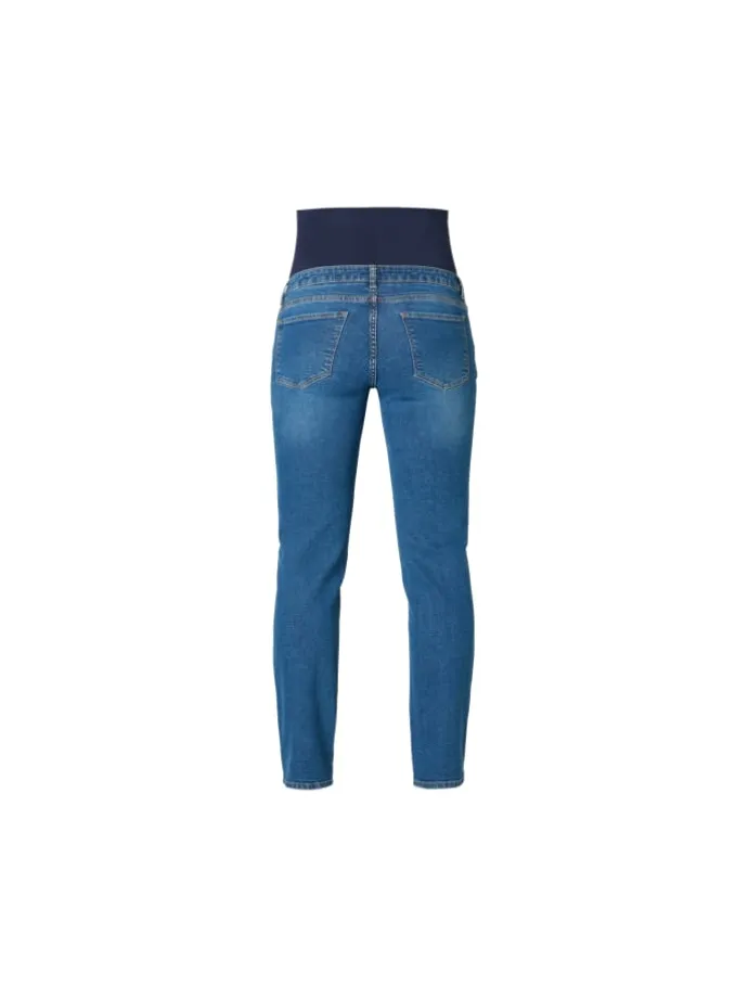 Straight Umstandsjeans in Light Blue Denim