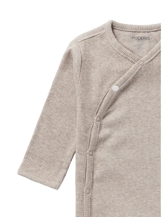 Strampler Nevis in Taupe Melange