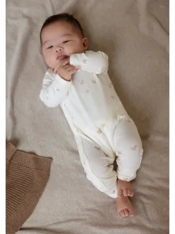 Strampler Nolan in Animals pattern Off white