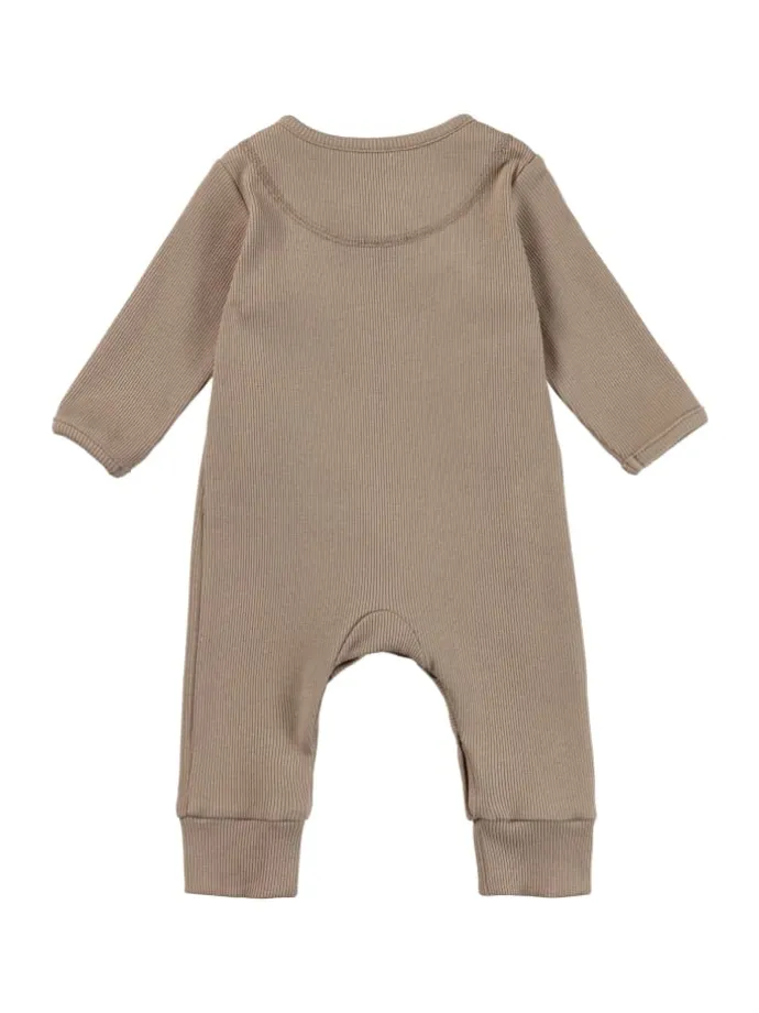 Strampler Rippjersey in sand
