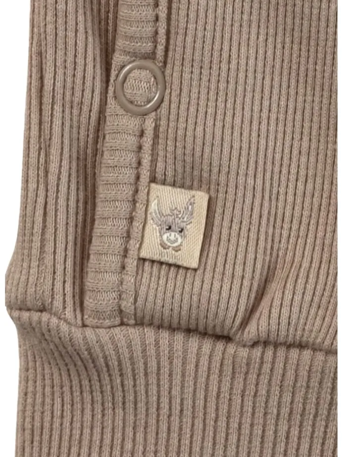 Strampler Rippjersey in sand