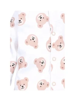 Strampler Teddybär in weiss