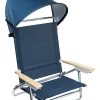 Strandklappstuhl in Blau - (B)78 x (H)77 x (T)64,5 cm