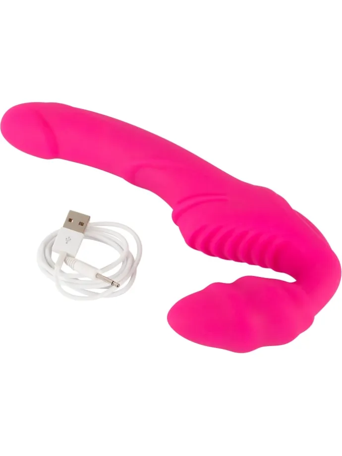 Strap On Vibrating Strapless Strap-On in pink