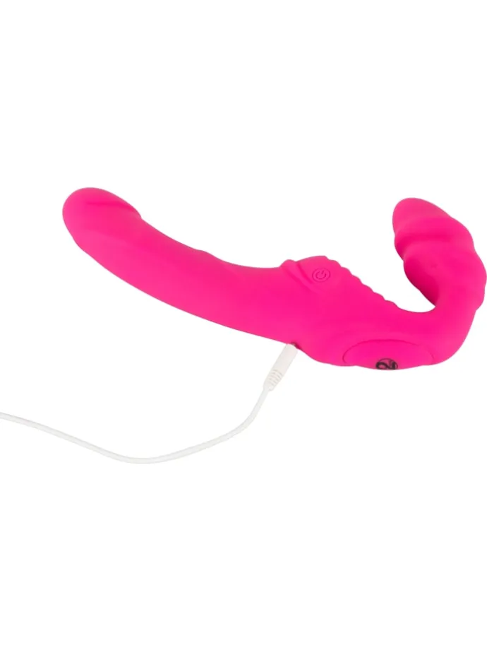 Strap On Vibrating Strapless Strap-On in pink