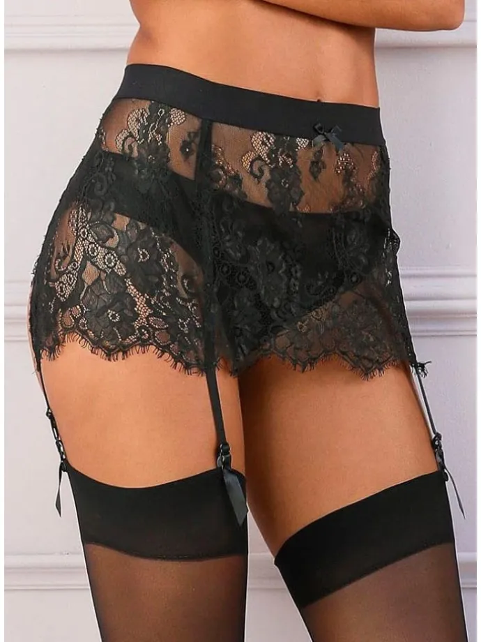 Strapsgürtel in schwarz