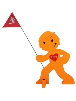 StreetBuddy Warnfigur für Kindersicherheit in Orange
