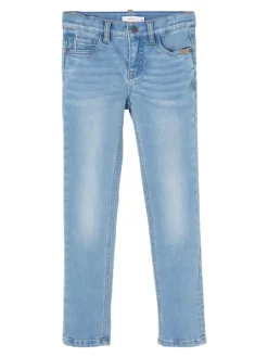 Stretch Jeans Slim Fit NKMTHEO in Hellblau