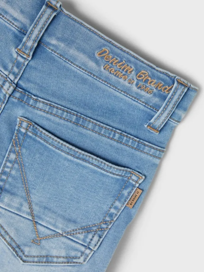 Stretch Jeans Slim Fit NKMTHEO in Hellblau