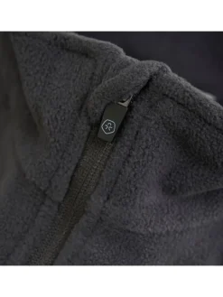 Strickfleece-Pullover COFleece in Dunkelgrau