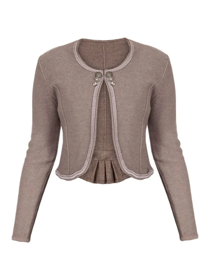 Strickjacke ALICE in dunkelbraun