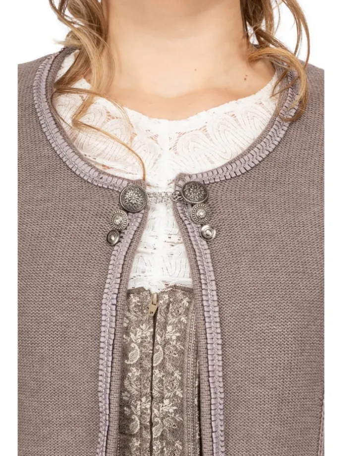 Strickjacke ALICE in dunkelbraun