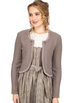 Strickjacke ALICE in dunkelbraun