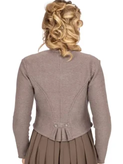 Strickjacke ALICE in dunkelbraun