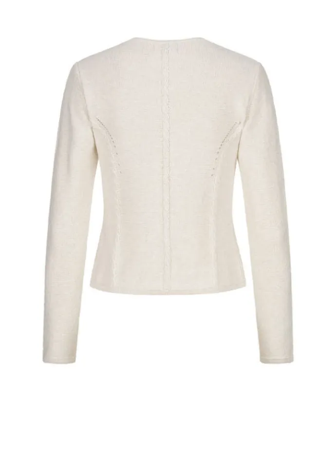 Strickjacke Amira in Altweiß
