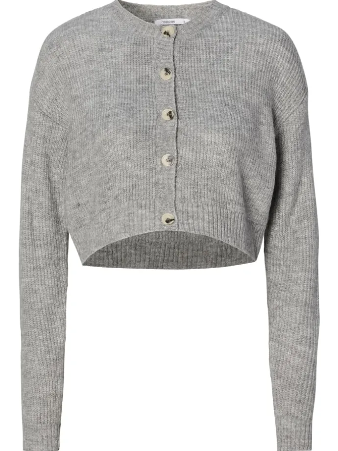 Strickjacke Bergen in Grey Melange