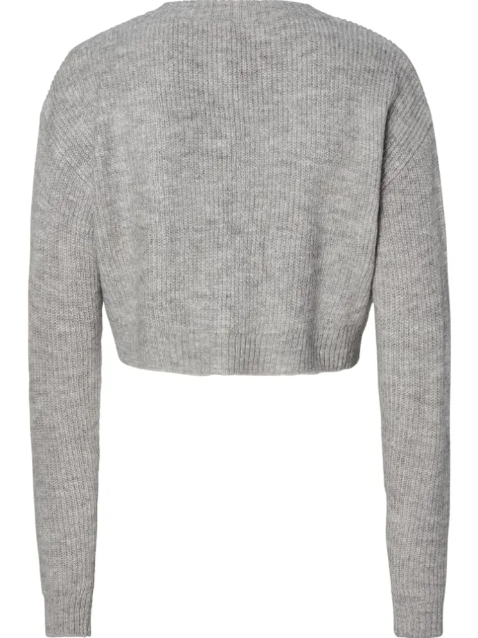Strickjacke Bergen in Grey Melange