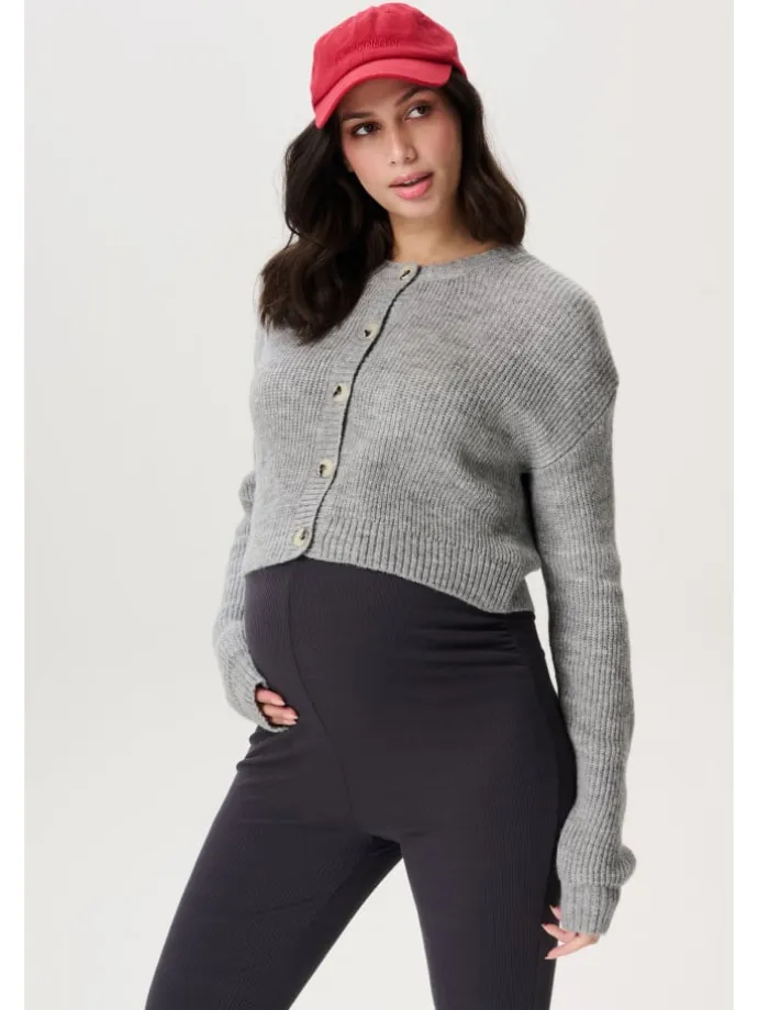 Strickjacke Bergen in Grey Melange