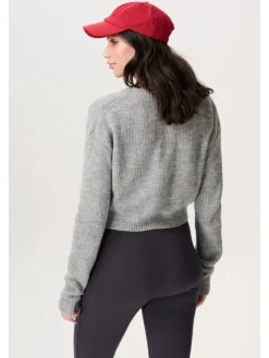 Strickjacke Bergen in Grey Melange