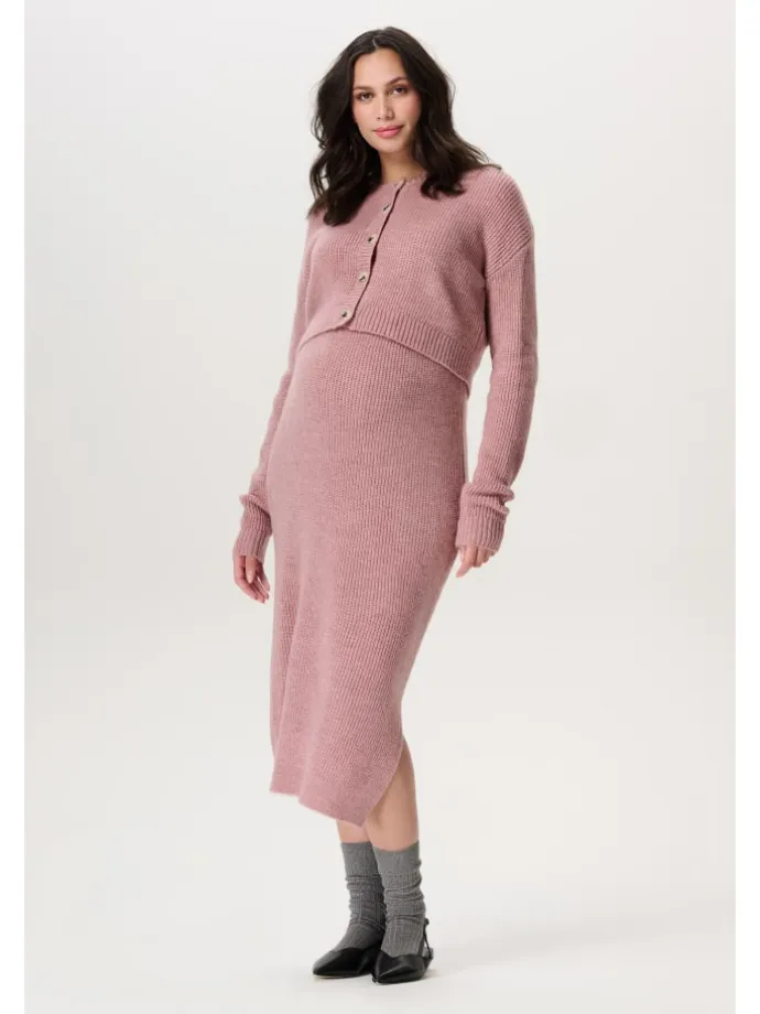Strickjacke Bergen in Lilas