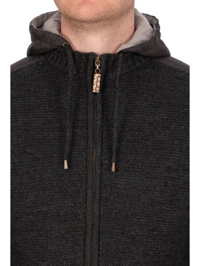 Strickjacke BRUNECK in anthrazit