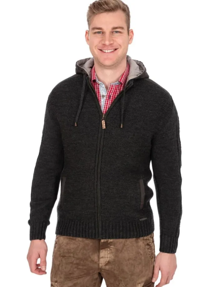 Strickjacke BRUNECK in anthrazit