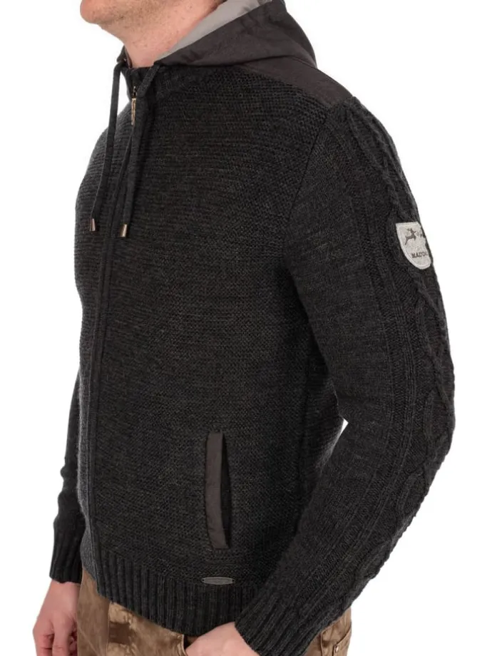 Strickjacke BRUNECK in anthrazit