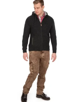 Strickjacke BRUNECK in anthrazit