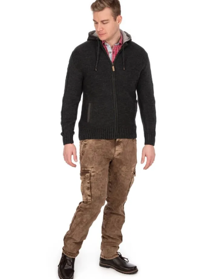 Strickjacke BRUNECK in anthrazit