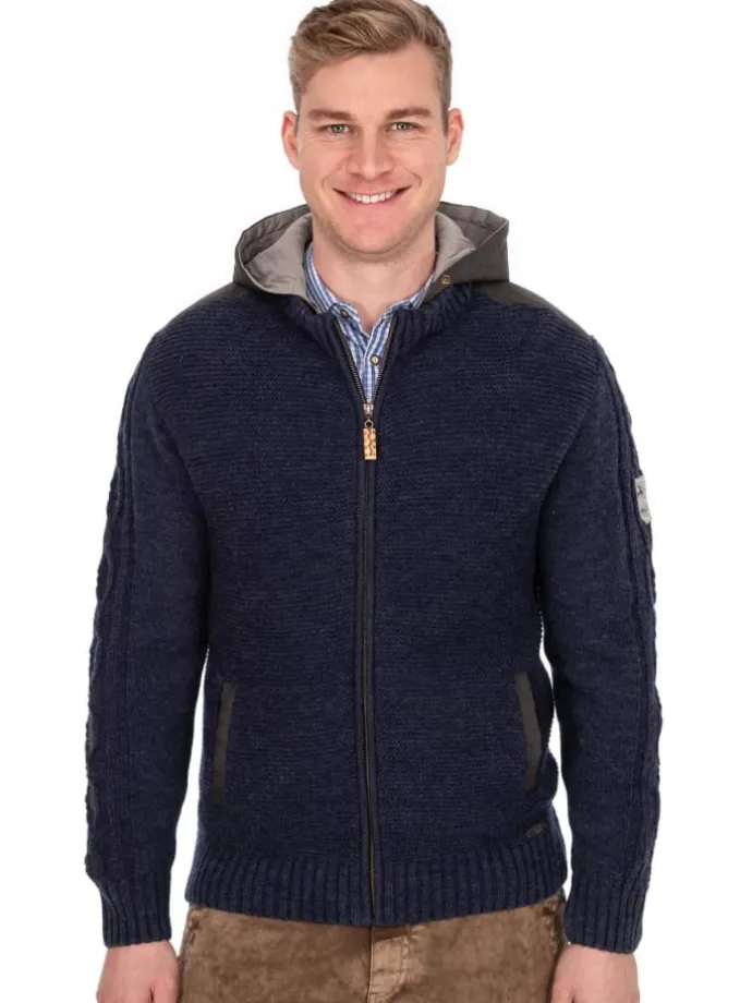 Strickjacke BRUNECK in blau