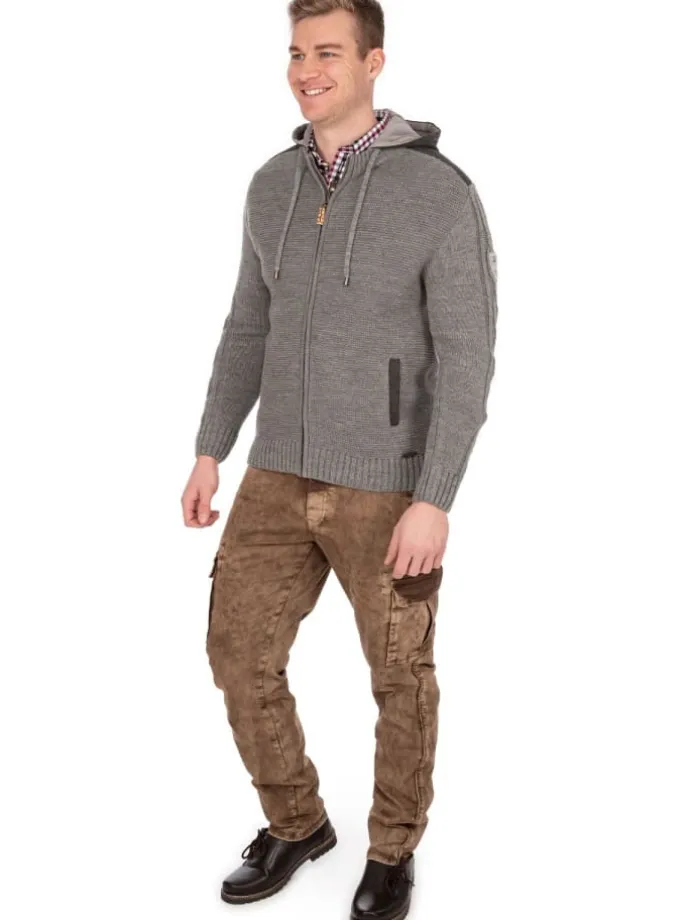 Strickjacke BRUNECK in grau