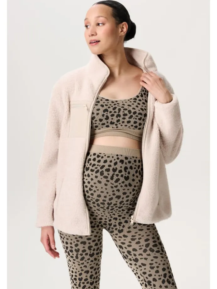 Strickjacke Fakse in Light Sand
