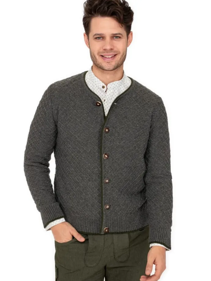 Strickjacke HE-SCM-71 in anthrazit