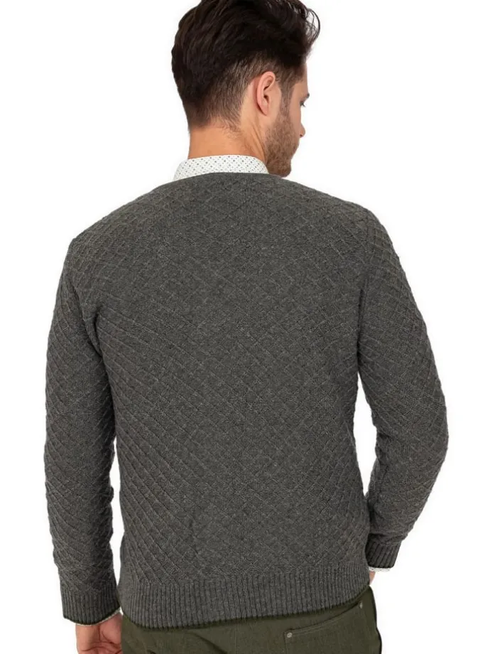 Strickjacke HE-SCM-71 in anthrazit