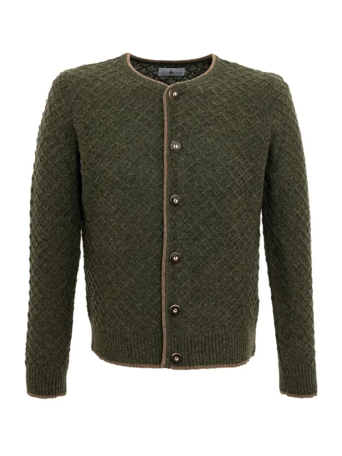 Strickjacke HE-SCM-71 in khaki