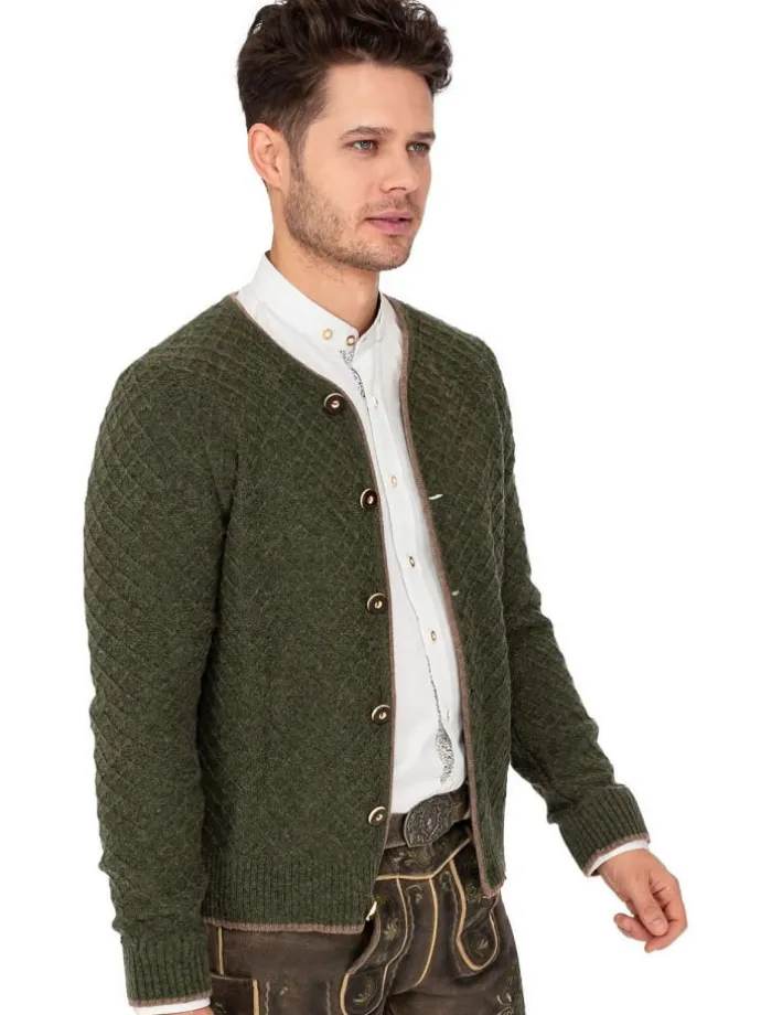 Strickjacke HE-SCM-71 in khaki