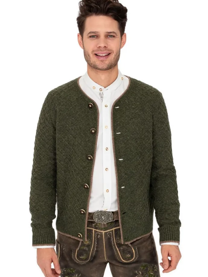 Strickjacke HE-SCM-71 in khaki