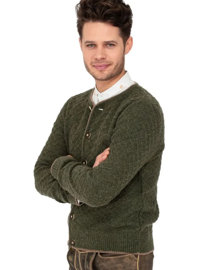 Strickjacke HE-SCM-71 in khaki