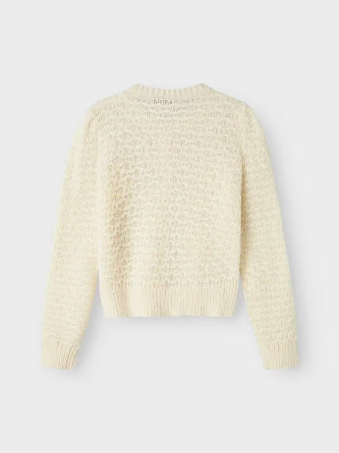 Strickjacke in Antique White