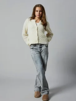 Strickjacke in Antique White
