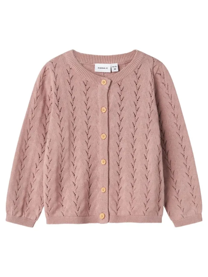 Strickjacke in Deauville Mauve