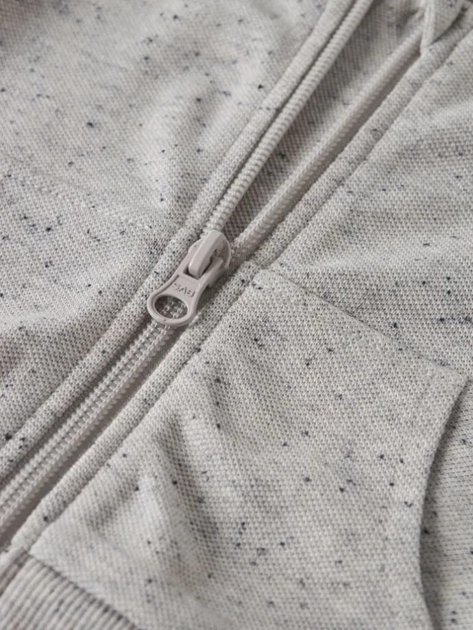 Strickjacke in Light Grey Melange